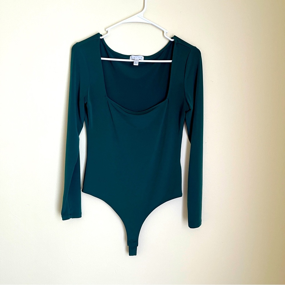 Leith Bodysuit Emerald Green Thong Bodysuit (Medium)